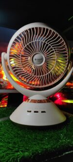 Jy Super JY-2570 Professional 6 Battery Rechargeable Portable Table Fan - Image 2