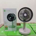 DURATION POWER DP-7639 Rechargeable 4000mAh Battery Three Speed Modes Up-Down Adjustable Desk Fan - Image 2