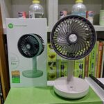 DURATION POWER DP-7639 Rechargeable 4000mAh Battery Three Speed Modes Up-Down Adjustable Desk Fan