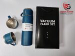 Stainless Steel Vacuum Flask Hot And Cool Water Bottle with two cups - Image 2