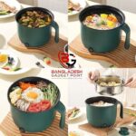 YN Electric Rice Cooker – Multifunctional Non-Stick Cooking Pot | Mini Electric Cooker for Fast & Easy Cooking Green - Image 2